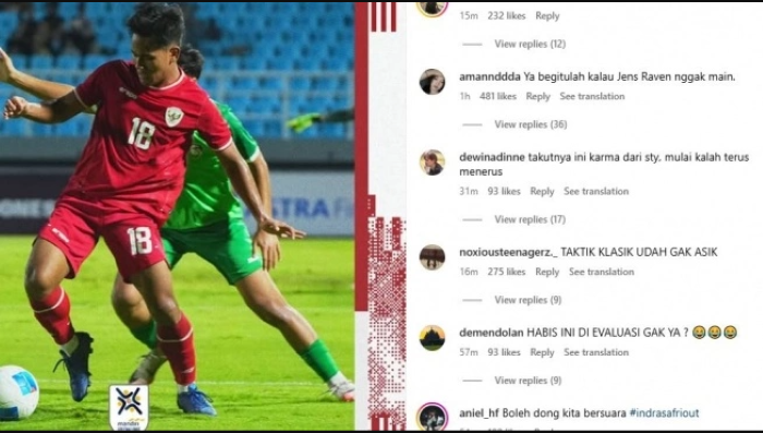 Timnas Indonesia U-20 Kalah Melawan Suriah, Netizen: Karma Karena Pecat STY