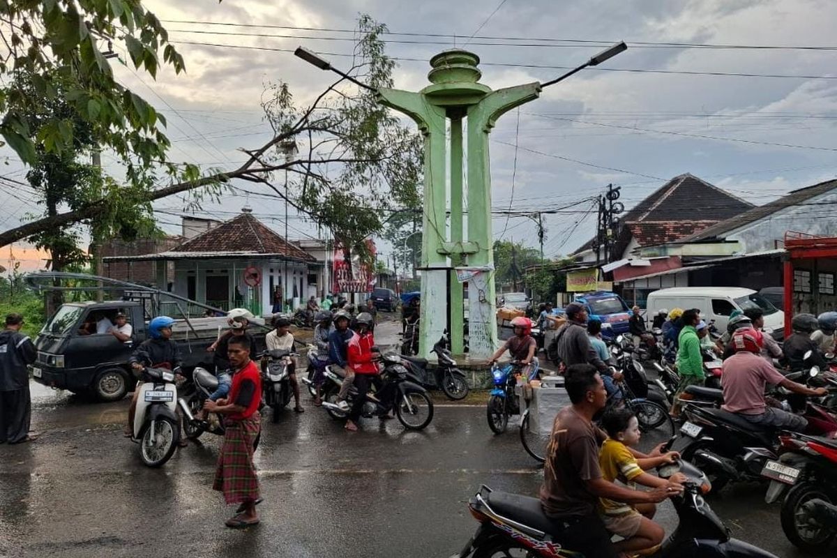 Angin Kencang Landa Pasuruan, 6 Rumah Rusak dan Dua Pohon Besar Tumbang