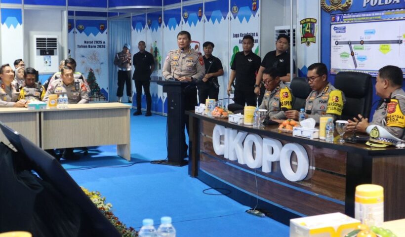 Irwasum Polri Tinjau Kesiapan Pengamanan Nataru di Tol Japek dan Cipali