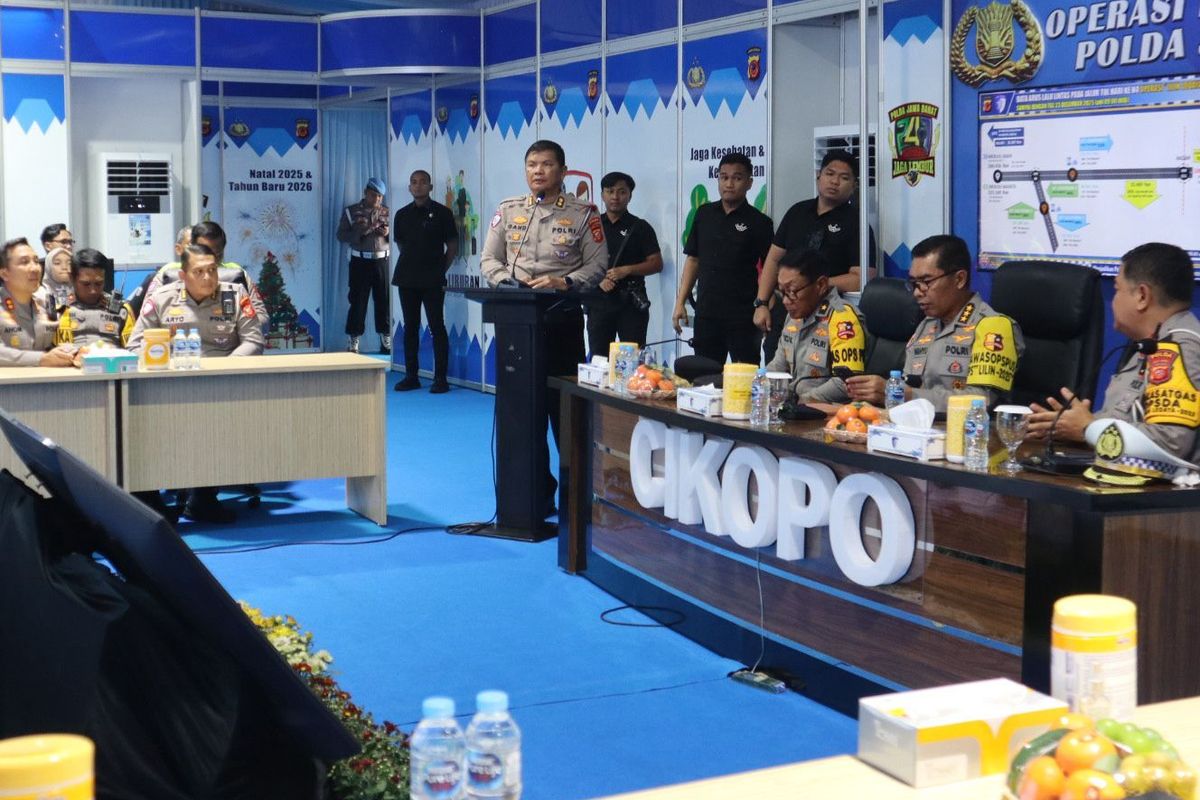 Irwasum Polri Tinjau Kesiapan Pengamanan Nataru di Tol Japek dan Cipali