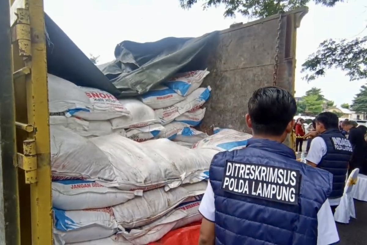 Polisi Ungkap Penyelewengan Pupuk Bersubsidi di Lampung, 100 Ton Dijual ke Empat Provinsi Lain