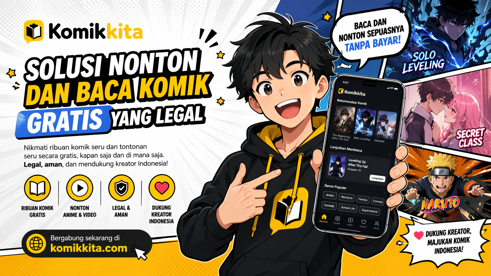 Komikkita: Solusi Aman dan Legal untuk Baca Komik Gratis di Era Digital