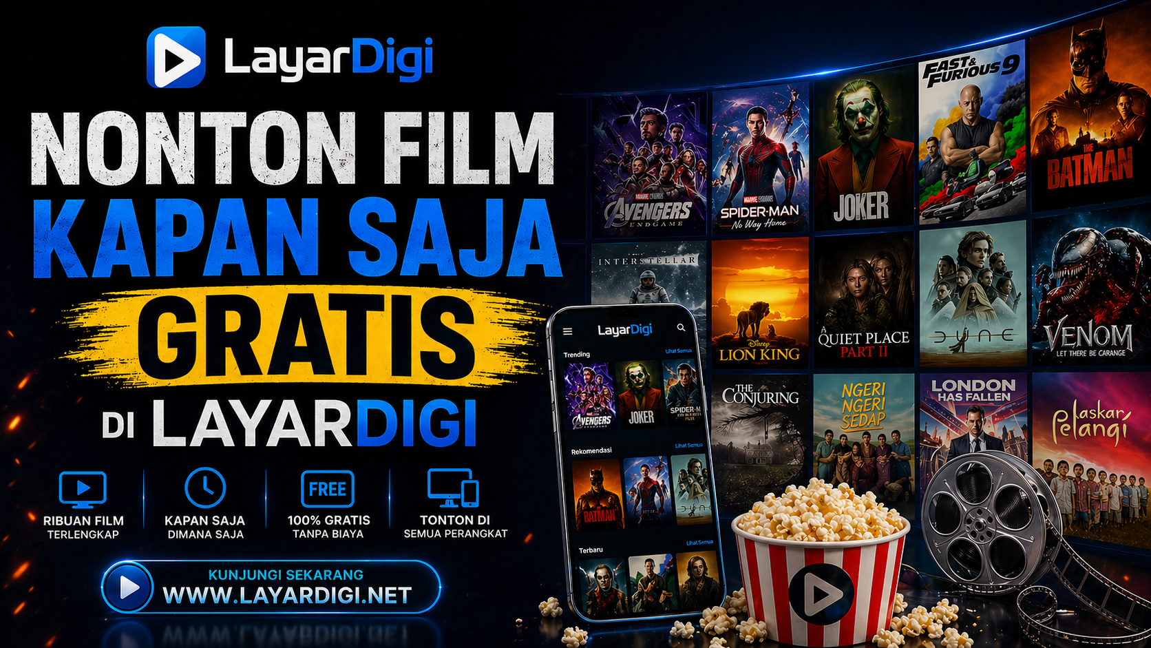 Nonton Film Kapan Saja Gratis di Layardigi