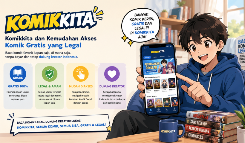 Komikkita dan Kemudahan Akses Komik Gratis yang Legal