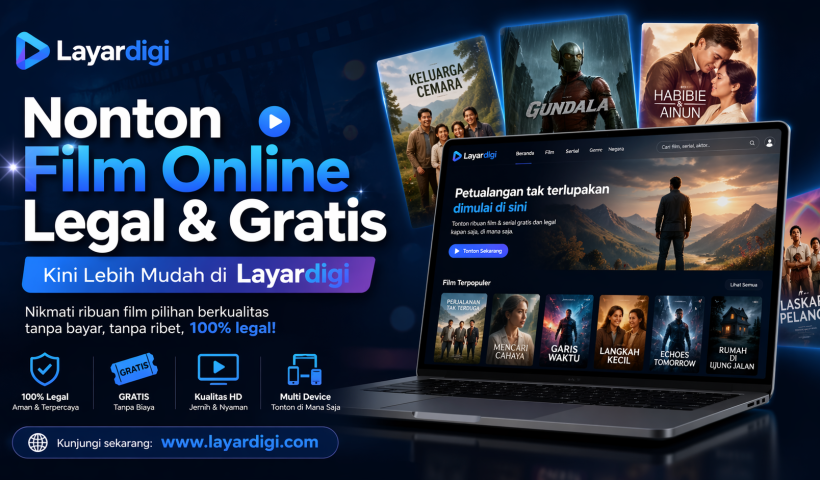 Nonton Film Online Legal & Gratis Kini Lebih Mudah di Layardigi