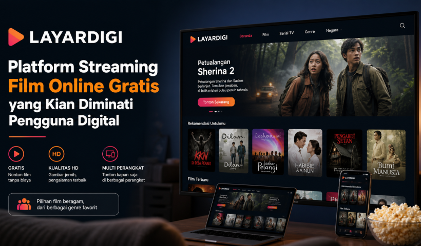 Layardigi: Platform Streaming Film Online Gratis yang Kian Diminati Pengguna Digital