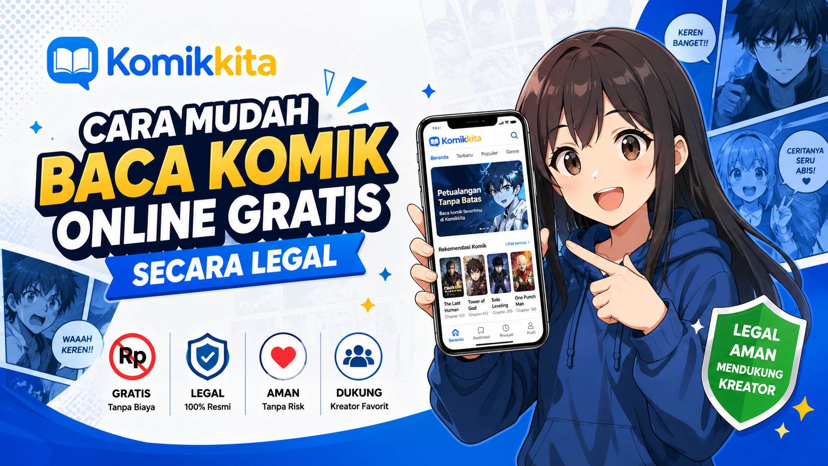 Komikkita: Cara Mudah Baca Komik Online Gratis Secara Legal