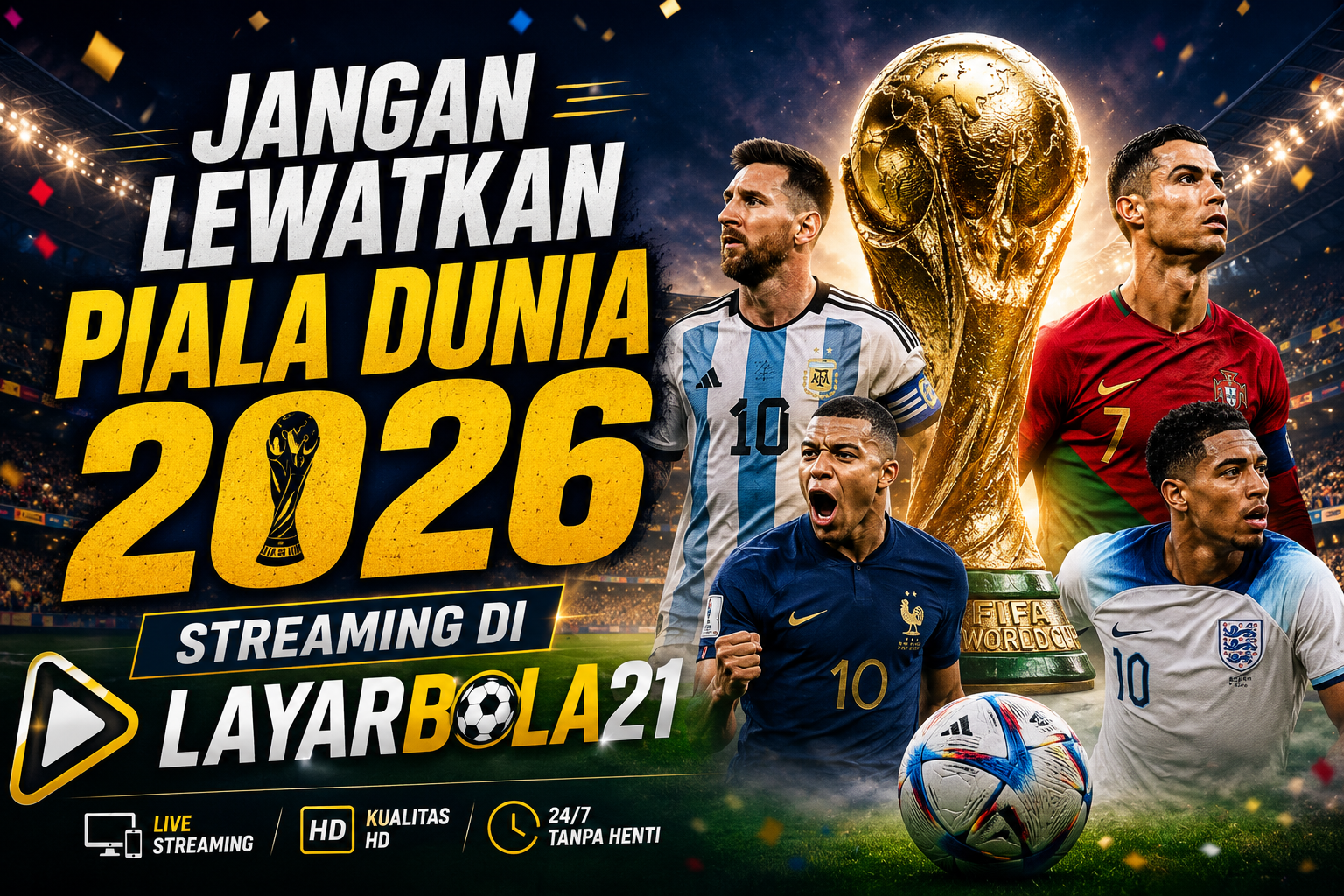 Jangan Lewatkan Piala Dunia 2026, Streaming di LAYARBOLA21