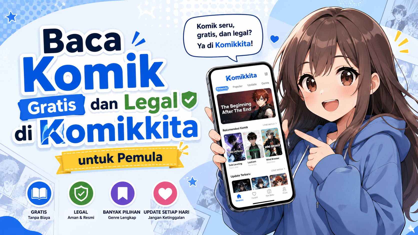 Baca Komik Gratis dan Legal di Komikkita untuk Pemula