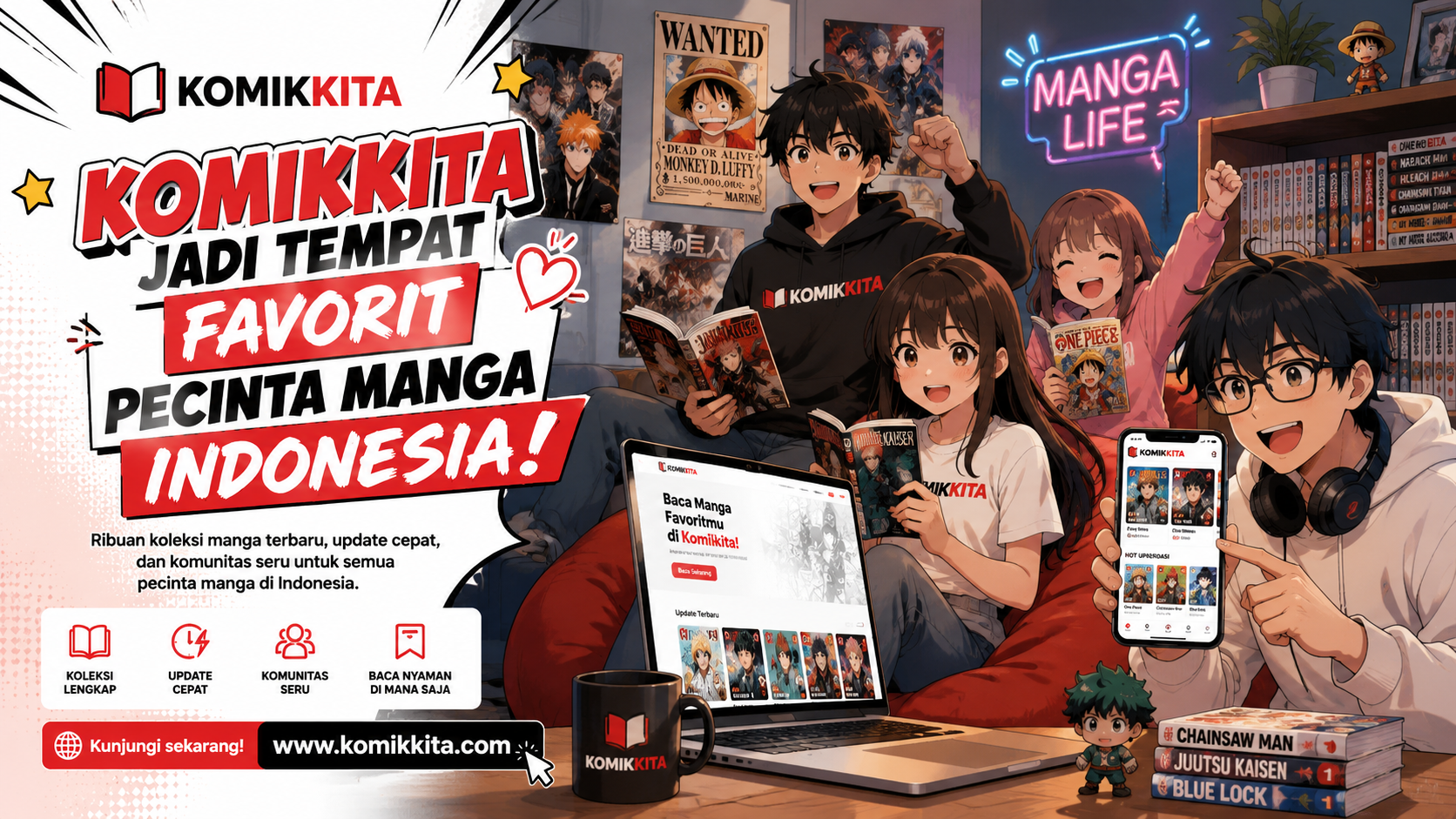 Komikkita Jadi Tempat Favorit Pecinta Manga Indonesia