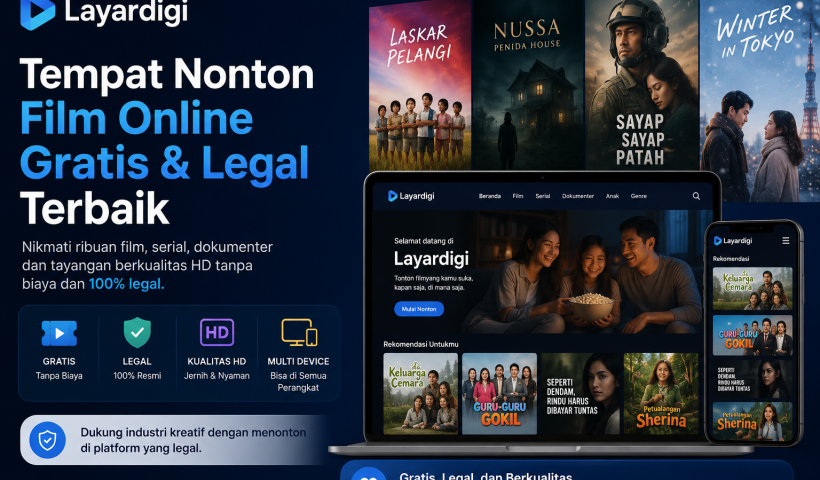 Layardigi, Tempat Nonton Film Online Gratis & Legal Terbaik