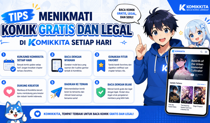 Tips Menikmati Komik Gratis dan Legal di Komikkita Setiap Hari