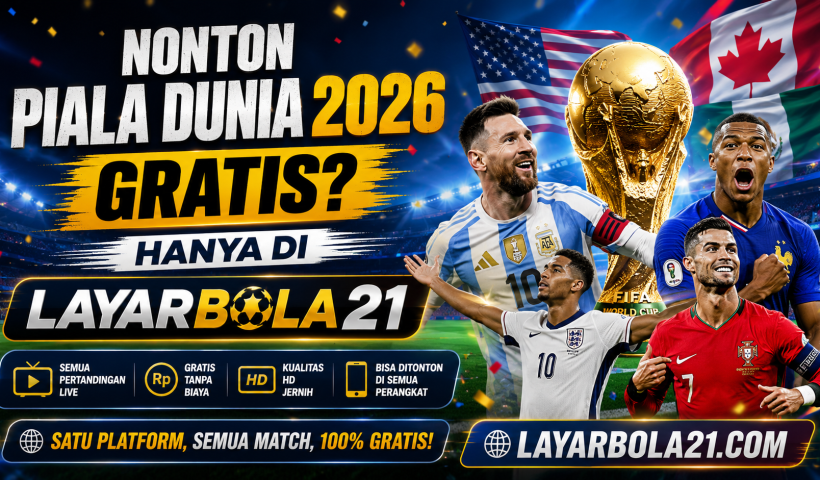 Nonton Piala Dunia 2026 Gratis? Hanya di LAYARBOLA21