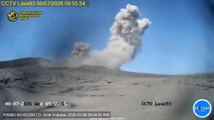 Aktivitas Anak Krakatau Meningkat, Pemkab Lampung Selatan Minta Warga Jauhi Zona Berbahaya