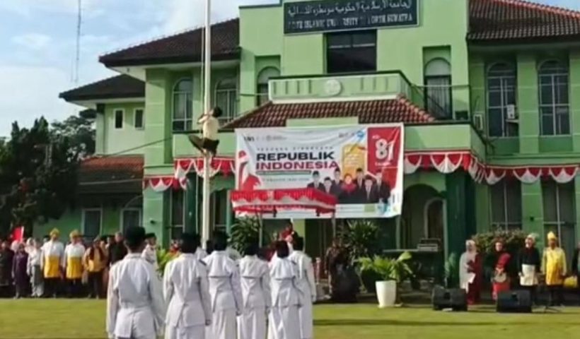 Satpam UINSU Panjat Tiang Bendera, Selamatkan Upacara HUT ke-81 RI dari Gangguan