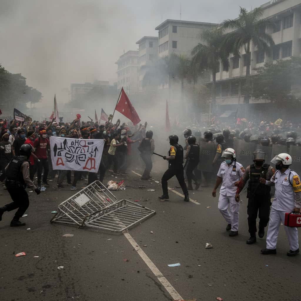 Ricuh di Jayapura: Demo Tolak Militer di Papua Berujung 7 Polisi Dirawat, Ini Kronologinya