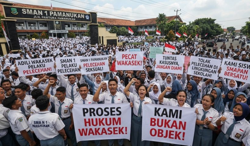 Ribuan Siswa SMAN 1 Pamanukan Demo, Dugaan Pelecehan Wakasek Masuk Proses Hukum