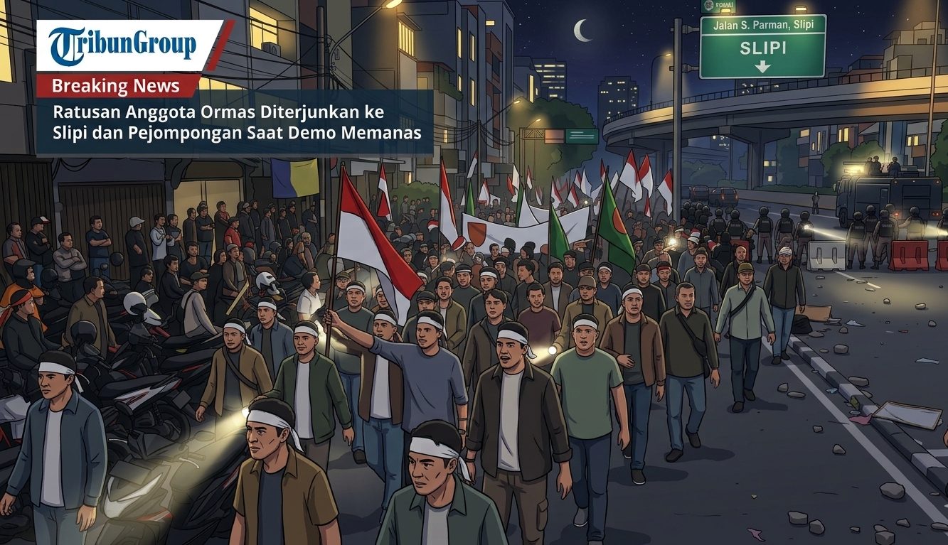 Isu Ratusan Anggota Ormas Diterjunkan ke Slipi dan Pejompongan Saat Demo Memanas